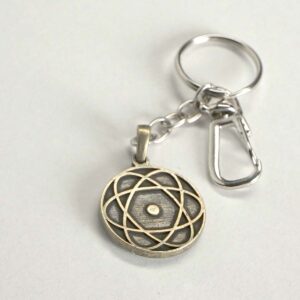 Escudo Logo DC - Ouro Envelhecido - Chaveiro