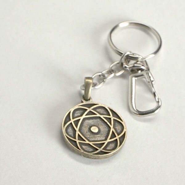 Escudo Logo DC - Ouro Envelhecido - Chaveiro